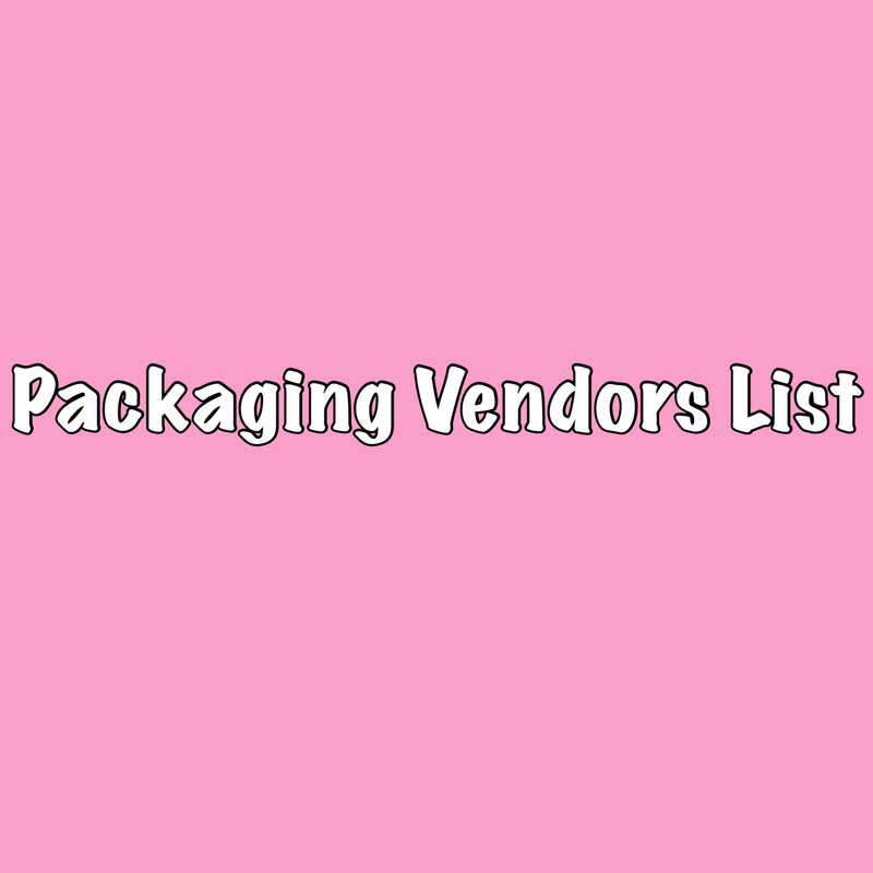Packaging Vendors List